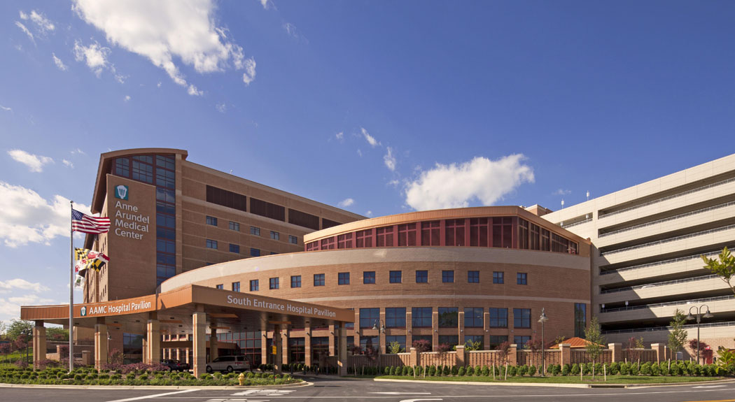 Front facade of Anne Arundel Medical Center