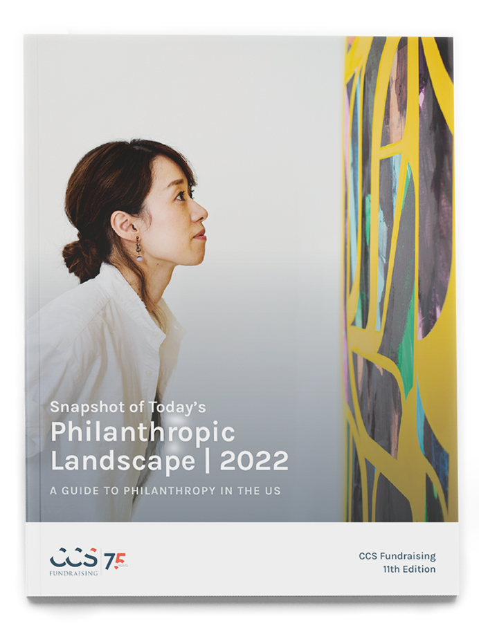 A graphic of the cover image of the 2022 Philanthropic Landscape.