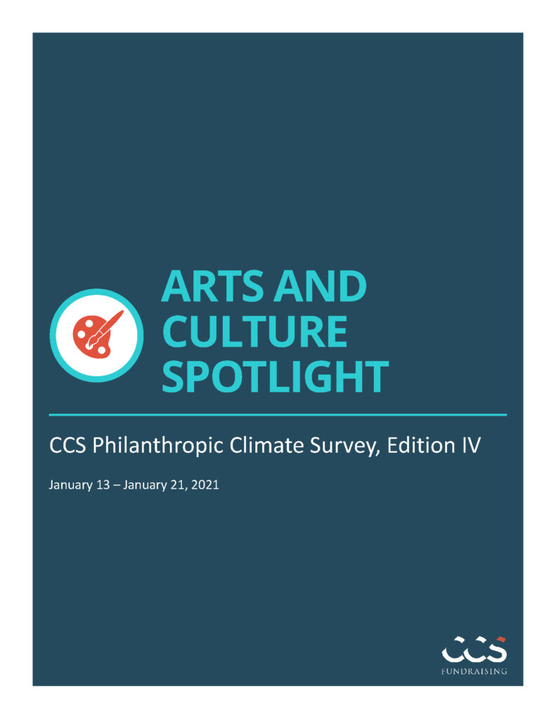 Fourth Philanthropic Climate Survey Arts and Culture cover