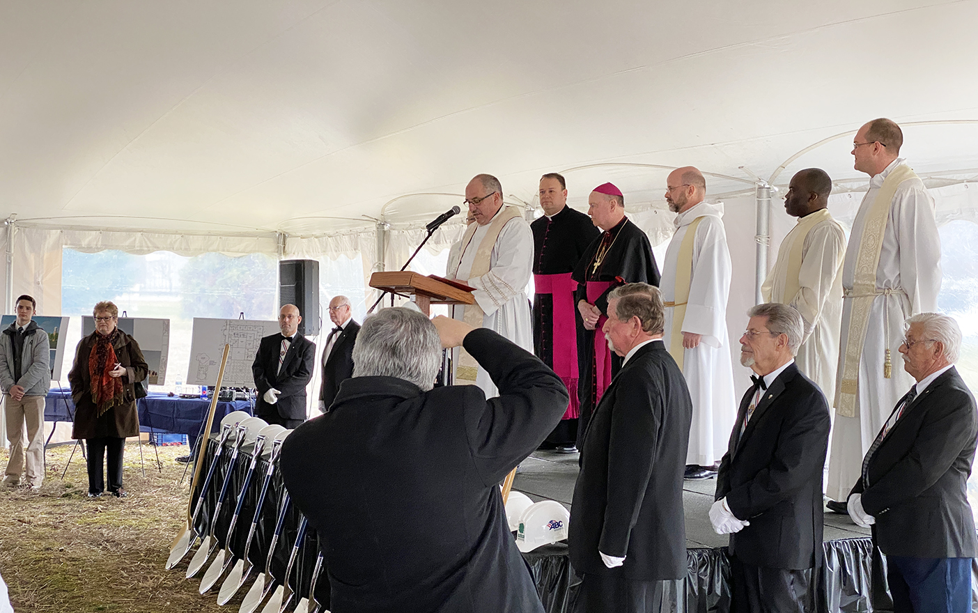 The Saints Peter and Paul Parish and School community celebrates the opening of their new campus.