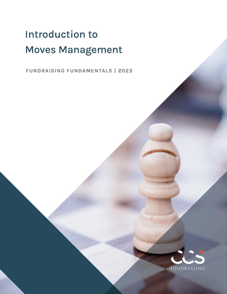 The cover image for Introduction to Moves Management, Fundraising Fundamentals, 2023