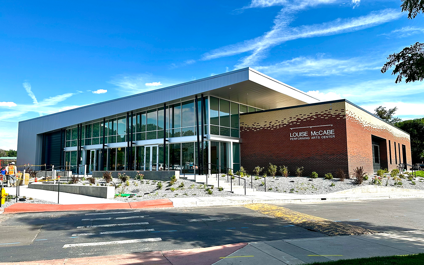 Exterior view of the Louise McCabe Performing Arts Center.